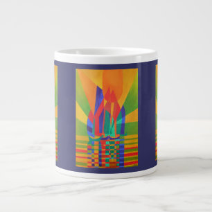Droomboot A Cubist Junk in de kleuren van de eerst Grote Koffiekop
