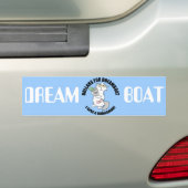 Droomboot - Dollars voor droombumper sticker (Op auto)