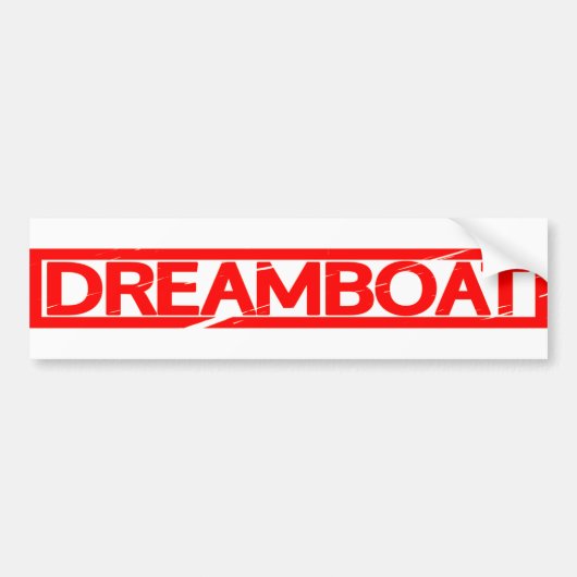 Droomboot Stempel Bumpersticker (Voorkant)