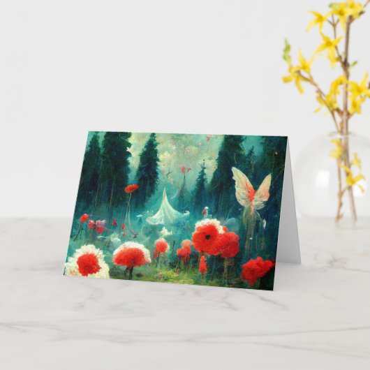 Droombos_Digitale Kaart Kunst (Gele Bloem)