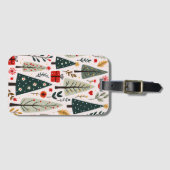 Droombos met Kerstbomen Bagagelabel (Voorkant (horizontaal))
