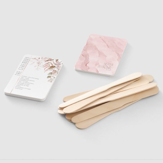 Droombruidsceremonie voor bruiloft Blush Pink-ID81 Handwaaier (Niet-gemonteerd)