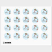 Droombruiloftstheevisite   ronde sticker (Vel)