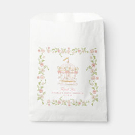 Droomcarrousel Baby Shower Favor tas Bedankzakje