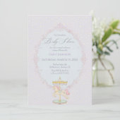 Droomcarrousel Baby Shower Kaart (Staand voorkant)