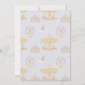 Droomcarrousel Baby Shower Kaart (Achterkant)