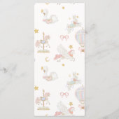Droomcarrousel Baby Shower Menu (Achterkant)