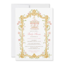 Droomcarrousel Baby Shower Uitnodiging