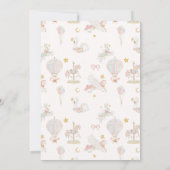 Droomcarrousel Baby Shower Uitnodiging (Achterkant)