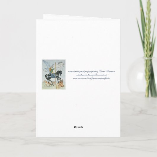 "Droomcarrousel" Kaart (Achterkant)