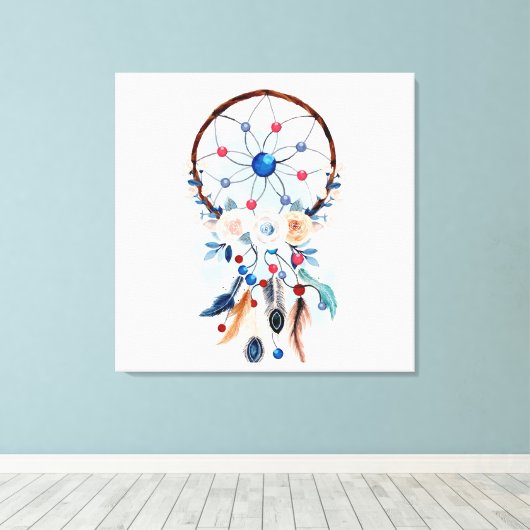 droomcatcher voor Canvas Print (Insitu (Houten vloer))