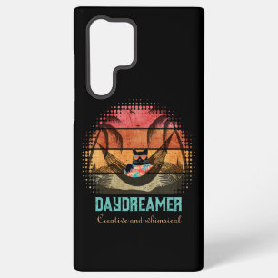 Droomcool kat's tropische ontsnapping samsung galaxy hoesje