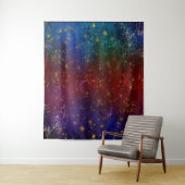 Droomde Ombre | Psychedelische Grunge Sterrenstof Wandkleed (In situ)