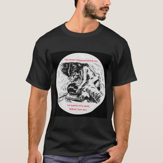 Droomde over jou t-shirt (Voorkant)