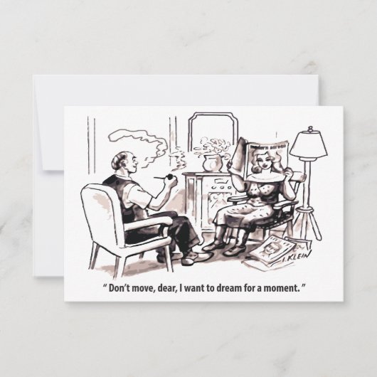 Droomdenker, Echtgenoot en Echtgenote, Grappig Save The Date (Voorkant)
