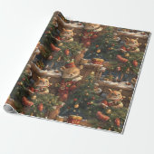 “Droomdier Kerstmis Cadeaupapier (Uitgerold)