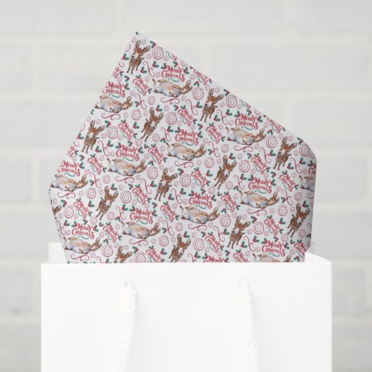 Droomdonkey Kerst Tissuepapier (Cadeauzakje)
