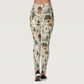 Droomdorp met huisjes en bomen leggings (Achterkant)