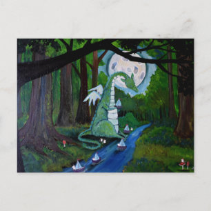 Droomdraak Bosland Kunst Cute Muizen Briefkaart