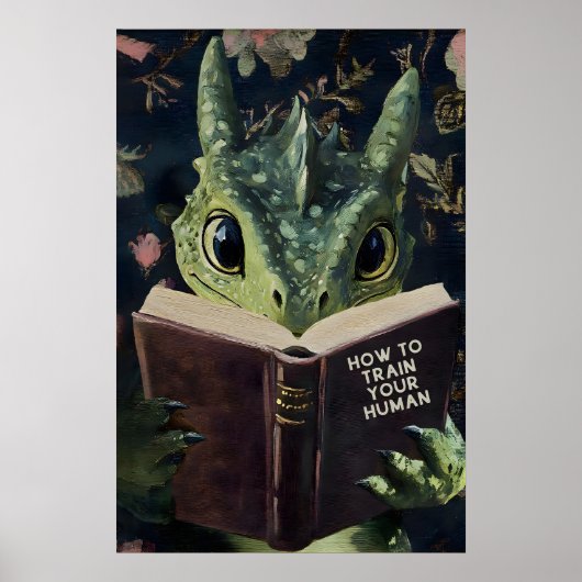 Droomdraak Leest Train Your Human Boek Poster (Voorkant)