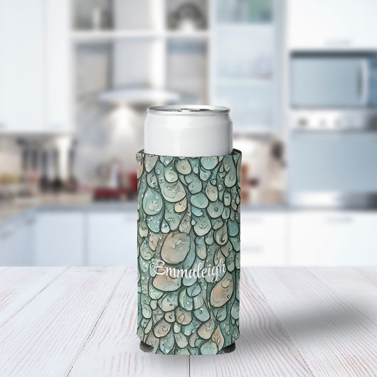 Droomdruppels met monogram seltzer blikjeskoeler