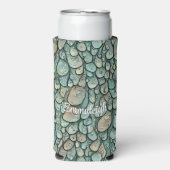Droomdruppels met monogram seltzer blikjeskoeler (Seltzer Voorkant)