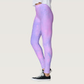 Droomeffect verf spatwolken roze & paarse leggings (Links)