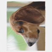 Droomende Beagle Fleece Deken (Voorkant)