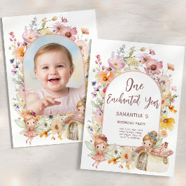 Droomfeeërie Eerste Verjaardagsfoto Kaart