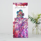 DROOMFLITSEN EN KLEINE ELF paars,rood,blauw Kaart (Staand voorkant)