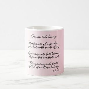 Droomgedicht (geschreven door mij) koffiemok
