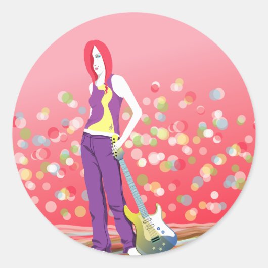 droomgelovige ronde sticker (Voorkant)