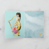 Droomgepersonaliseerde waterverf Zeemeermin Birthd Kaart (Binnen)
