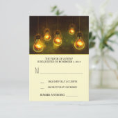 droomgloeilampen voor het onechte huwelijk RSVP-ka RSVP Kaartje (Staand voorkant)