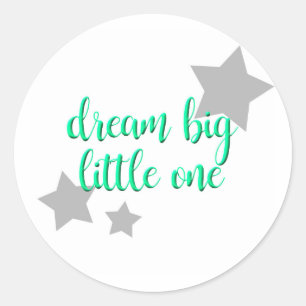 droomgrote kleine moderne baby ronde sticker
