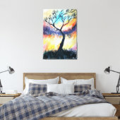 Droomhemel - Waterverf Canvas Afdruk (Insitu (Slaapkamer))
