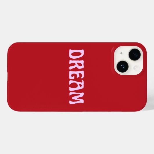 Droomhoesje voor iPhone in rood en roze Case-Mate iPhone Case (Achterkant (horizontaal))
