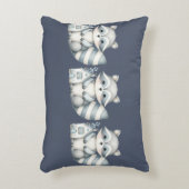 Droomhuisje in het bos bij nachte met wasbeer accent kussen (Voorkant(Verticaal))