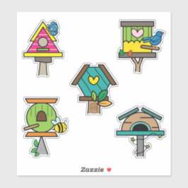 Droomhuisje voor Vogels Kleurrijke Stickers