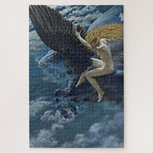 “Droomidylle - Een Walkure” door Edward Robert Hug Legpuzzel (Verticaal)