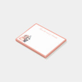 Droomkabouter Liefde Bruid Bruidegom Oranje Trouwe Post-it® Notes (Schuin)