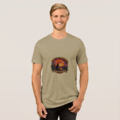 Droomkat op dak T-shirt | (Voorkant volledig)