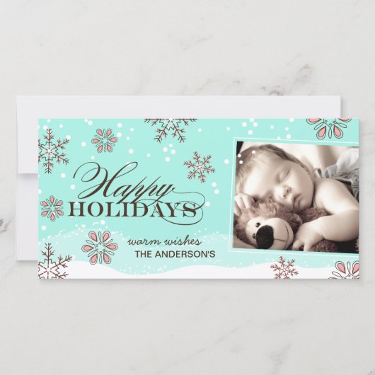 Droomkerst Fotokaart Feestdagenkaart (Voorkant)