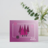 Droomkerstbomen Feestdagenkaart (Staand voorkant)