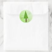 Droomkerstboom Ronde Sticker (Tas)