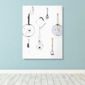 Droomkeukens, studioproduct canvas afdruk (Insitu (Houten vloer))