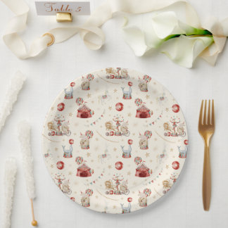 Droomkleurencircus Carnaval Baby Shower Papieren Bordje
