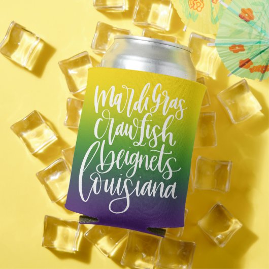 Droomkleurig Mardi Gras-feest Aandenken Blikjeskoeler (Insitu Zomer)