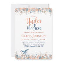 Droomkleurige Waterverf Onder de Zee Baby Shower