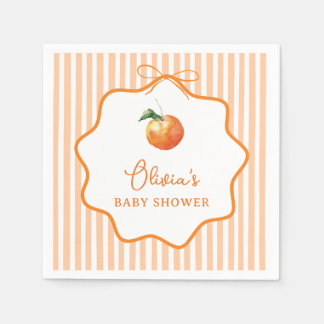 Droomknoop Oranje Kleine Schat Baby Shower Servet